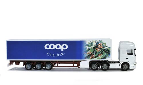 Modellbil Design - COOP Semitrailer