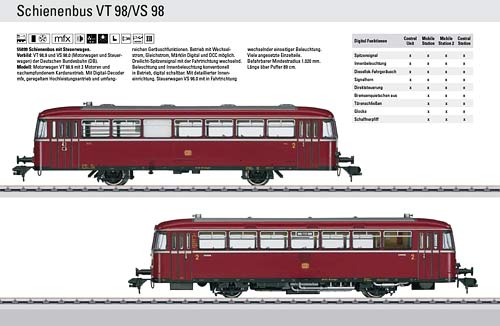 B55099 MAERKLIN | VT98 VS98 | Foto: Maerklin